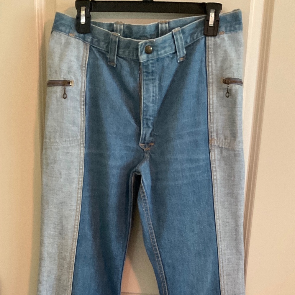 Lee Blue Jeans Two-Tone Reversible 1970’s Vintage Juniors